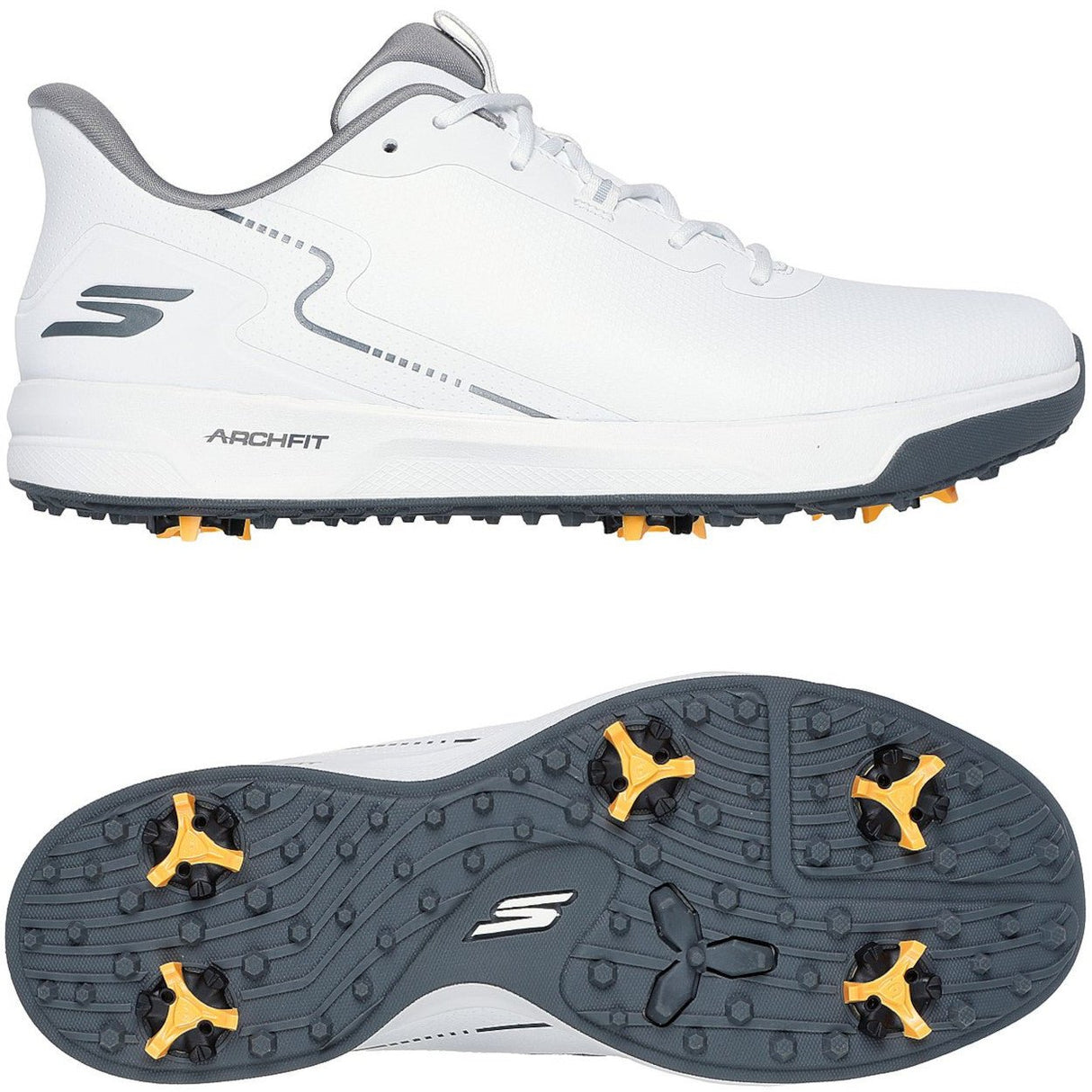 Skechers Elite Vortex Rival Herren Golfschuhe, Weiß - Golflaedchen.de