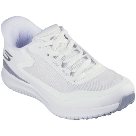 Skechers 2026 Flight Damen Golfschuhe, Weiß / Silbergrau - Golflaedchen.de