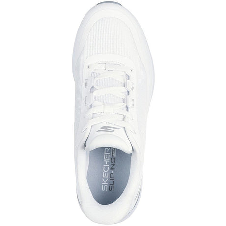 Skechers 2026 Flight Damen Golfschuhe, Weiß / Silbergrau - Golflaedchen.de