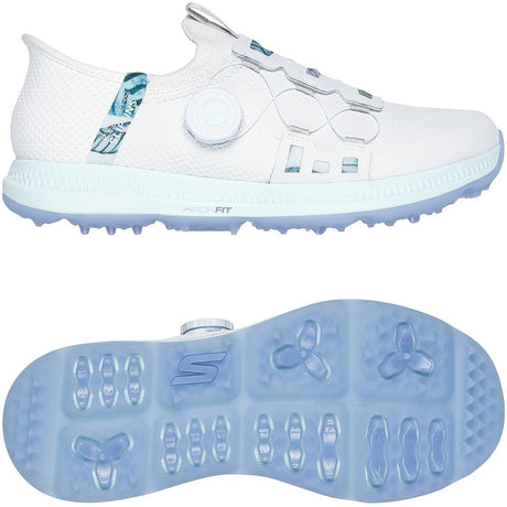 Skechers Elite 5 Twist Slip Damen Golfschuhe, Weiß / Mehrfarbig - Golflaedchen.de
