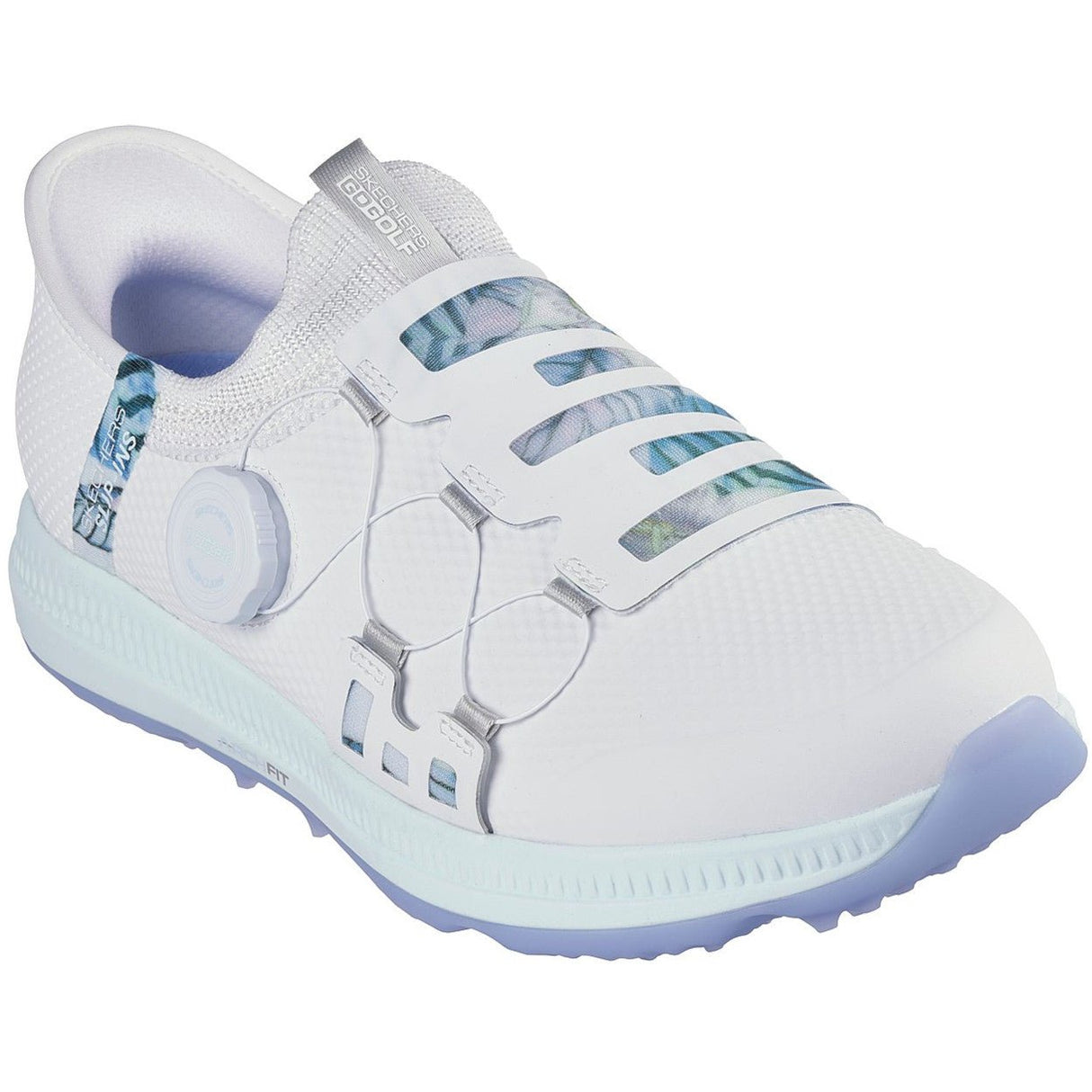 Skechers Elite 5 Twist Slip Damen Golfschuhe, Weiß / Mehrfarbig - Golflaedchen.de