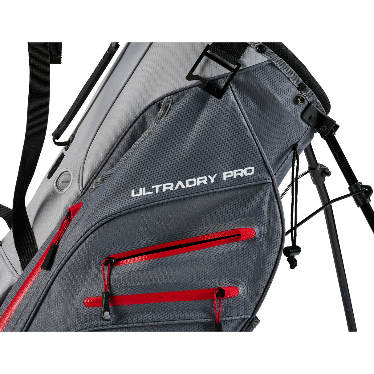 Cobra 2025 Ultradry Pro Waterproof Standbag, Grau / Rot - Golflaedchen.de