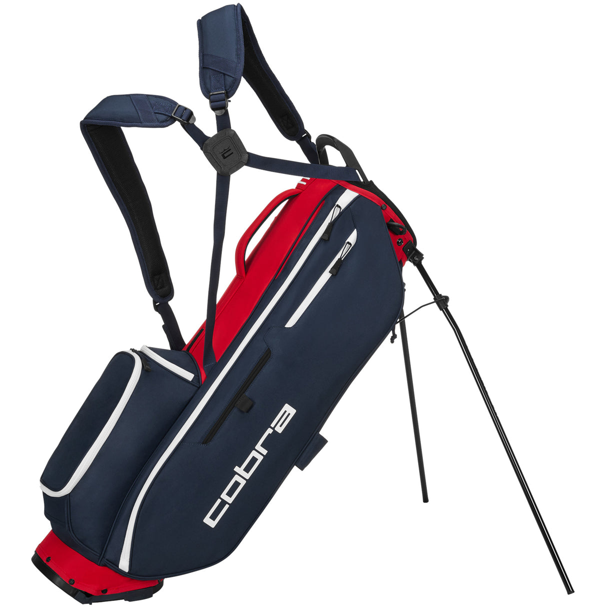 Cobra Ultralight Pro Standbag, Navy / Rot / Weiß - Golflaedchen.de