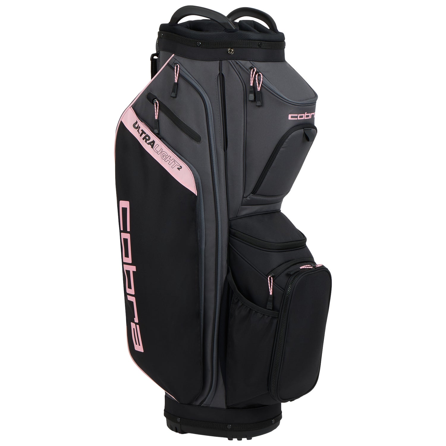 Cobra Ultralight 2 Damen Cartbag, Schwarz / Rosé - Golflaedchen.de