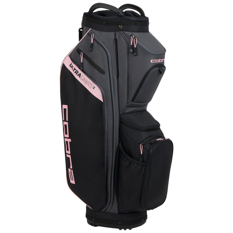 Cobra Ultralight 2 Damen Cartbag, Schwarz / Rosé - Golflaedchen.de