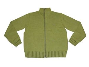 Puma Golf Knitted Zip Herrenjacke / Pullover, Hellgrün, Größe S (44/46) - Golflaedchen.de