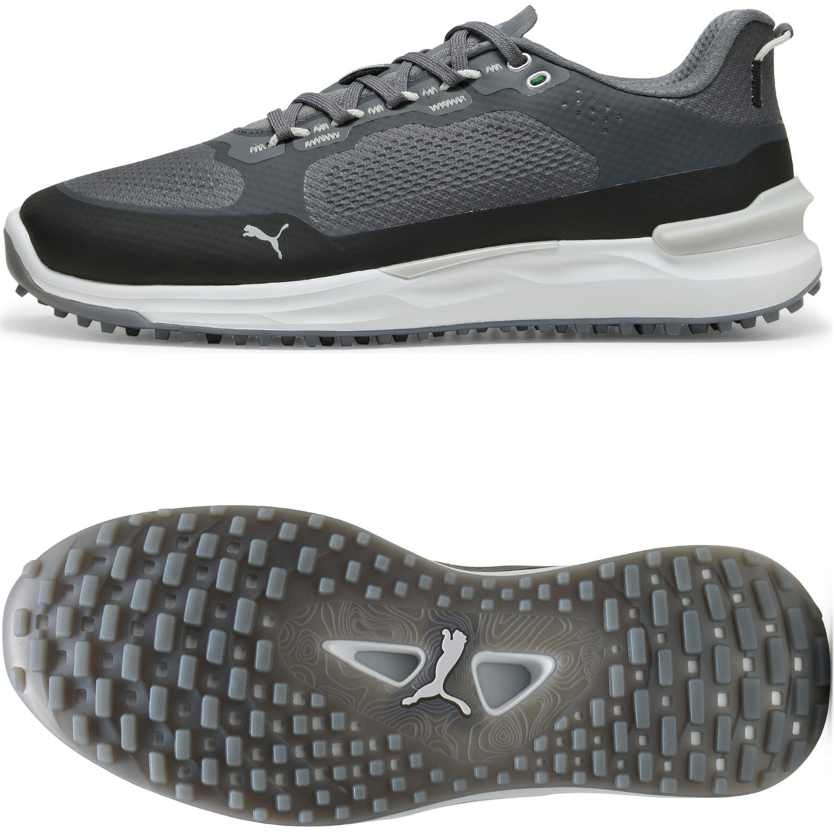 Puma IGNITE Elevate X Herren Golfschuhe, Grau / Schwarz / Weiß - Golflaedchen.de