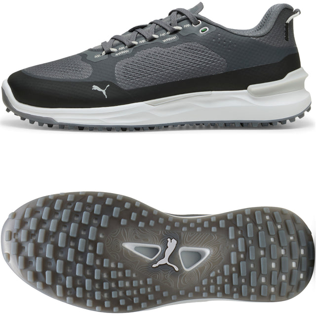 Puma IGNITE Elevate X Herren Golfschuhe, Grau / Schwarz / Weiß - Golflaedchen.de
