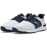 Puma IGNITE Elevate 2 Herren Golfschuhe, Weiß / Navy - Golflaedchen.de