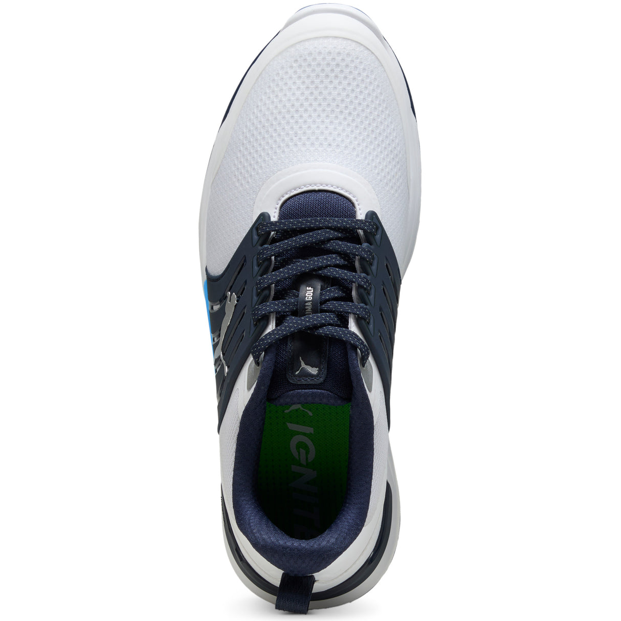 Puma IGNITE Elevate 2 Herren Golfschuhe, Weiß / Navy - Golflaedchen.de