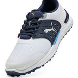 Puma IGNITE Elevate 2 Herren Golfschuhe, Weiß / Navy - Golflaedchen.de