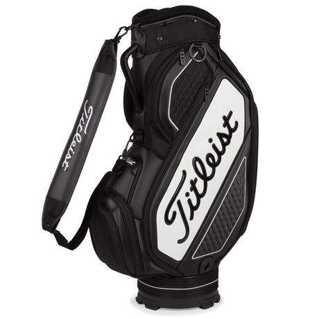 Titleist 2026 Midsize Staff Cartbag, Schwarz / Weiß - Golflaedchen.de