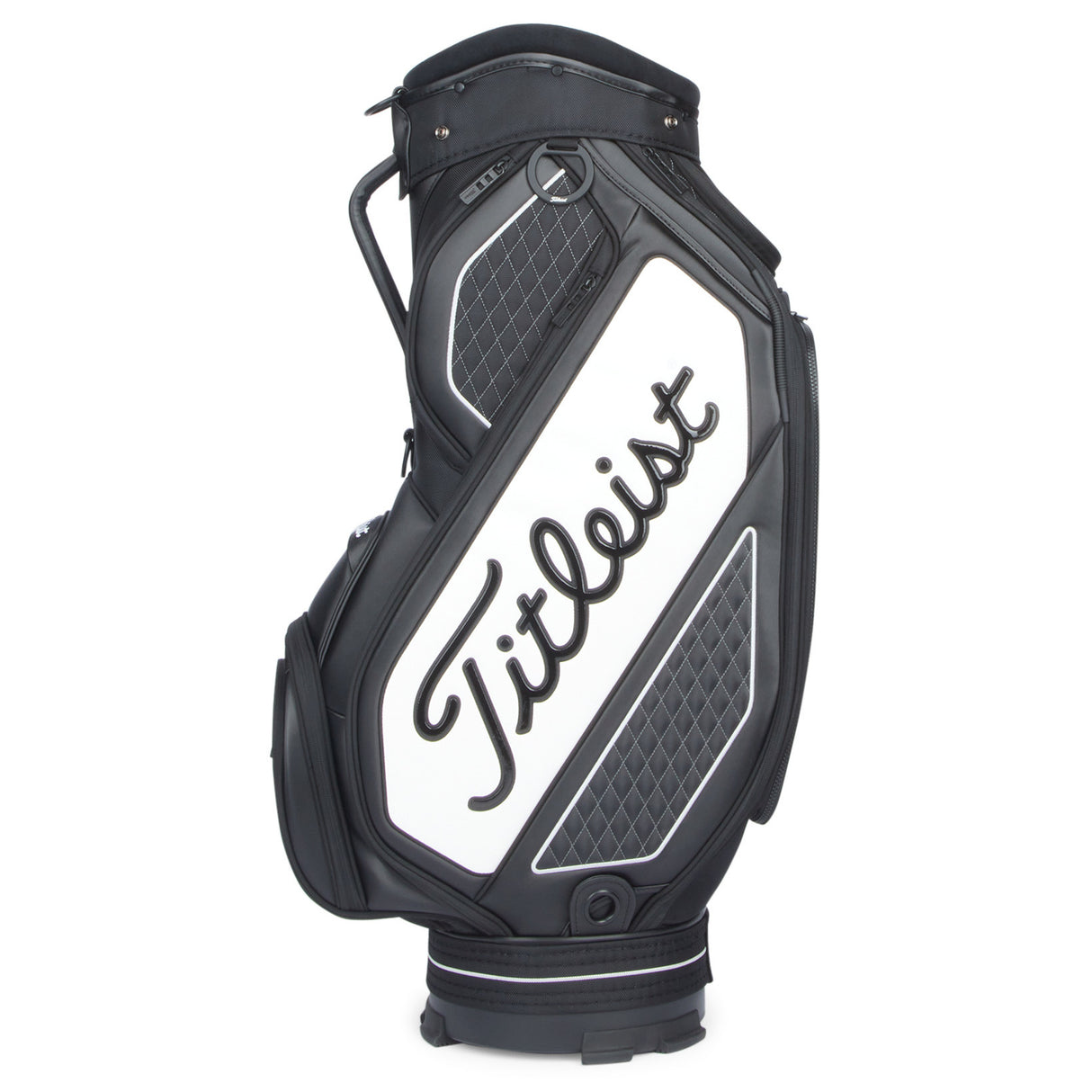 Titleist 2026 Midsize Staff Cartbag, Schwarz / Weiß - Golflaedchen.de
