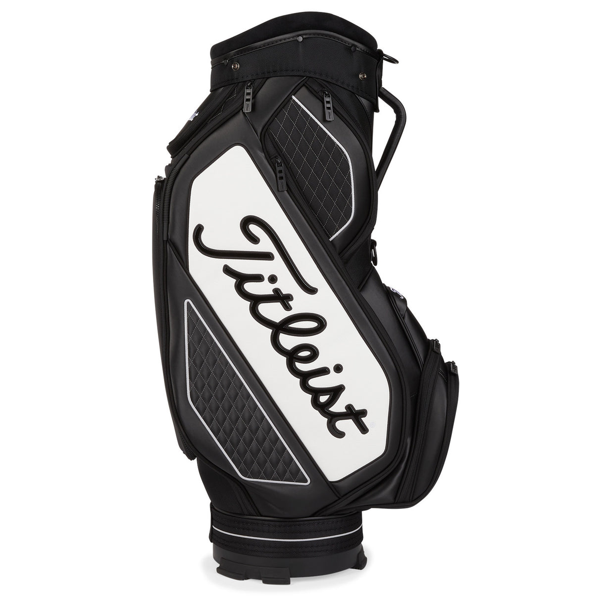 Titleist 2026 Midsize Staff Cartbag, Schwarz / Weiß - Golflaedchen.de