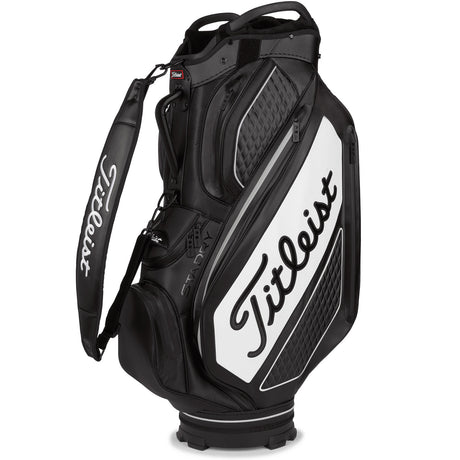 Titleist 2026 Premium StaDry Waterproof Cartbag, Weiß / Schwarz - Golflaedchen.de
