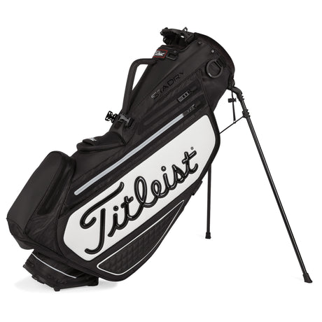 Titleist 2026 Premium Tour Staff StaDry Waterproof Standbag, Weiß / Schwarz - Golflaedchen.de