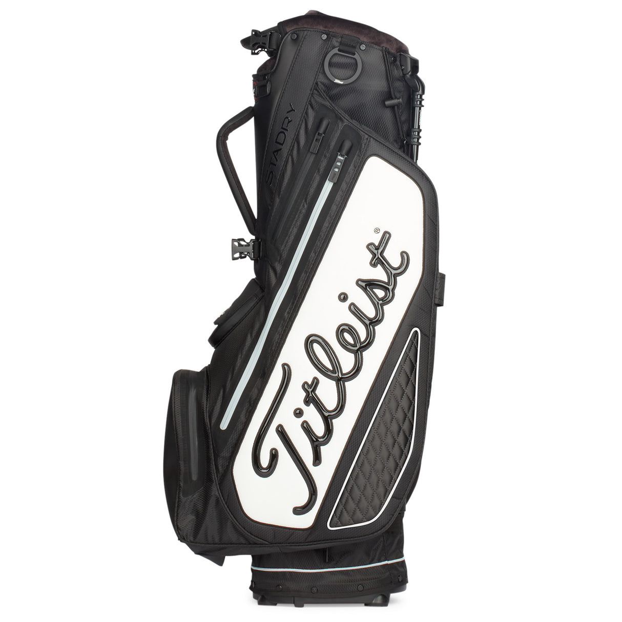 Titleist 2026 Premium Tour Staff StaDry Waterproof Standbag, Weiß / Schwarz - Golflaedchen.de
