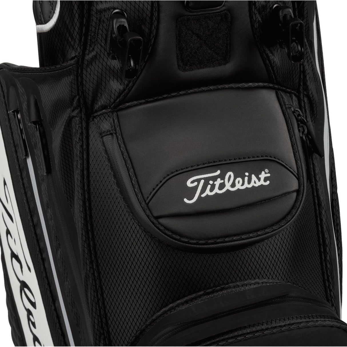 Titleist 2026 Premium Tour Staff StaDry Waterproof Standbag, Weiß / Schwarz - Golflaedchen.de