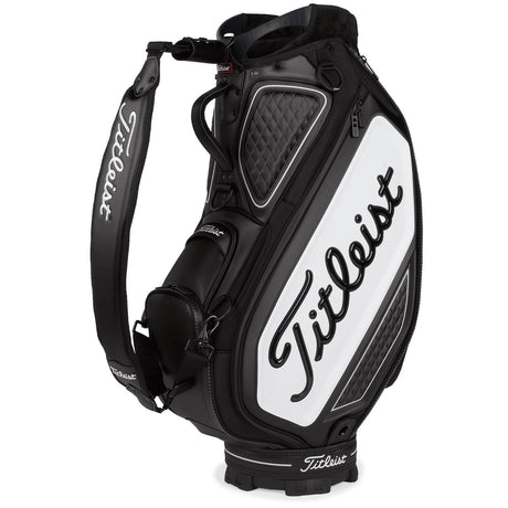 Titleist 2026 Tour Staff Cartbag, Schwarz / Weiß - Golflaedchen.de