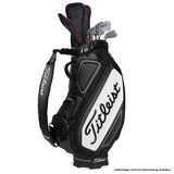 Titleist 2026 Tour Staff Cartbag, Schwarz / Weiß - Golflaedchen.de