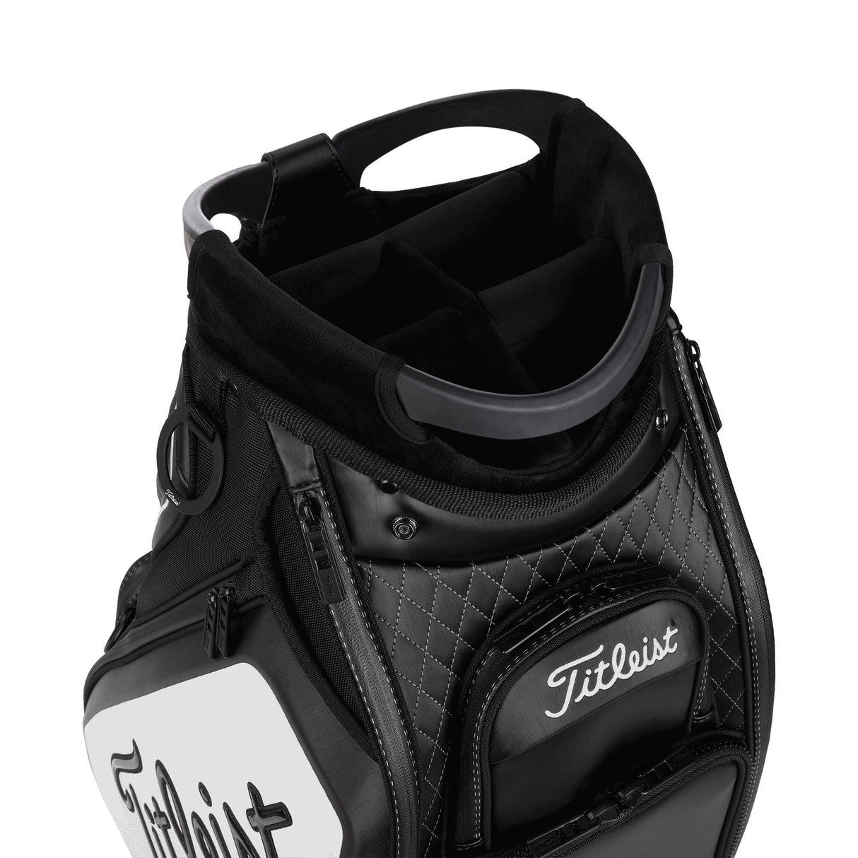 Titleist 2026 Tour Staff Cartbag, Schwarz / Weiß - Golflaedchen.de