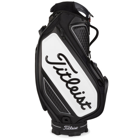 Titleist 2026 Tour Staff Cartbag, Schwarz / Weiß - Golflaedchen.de