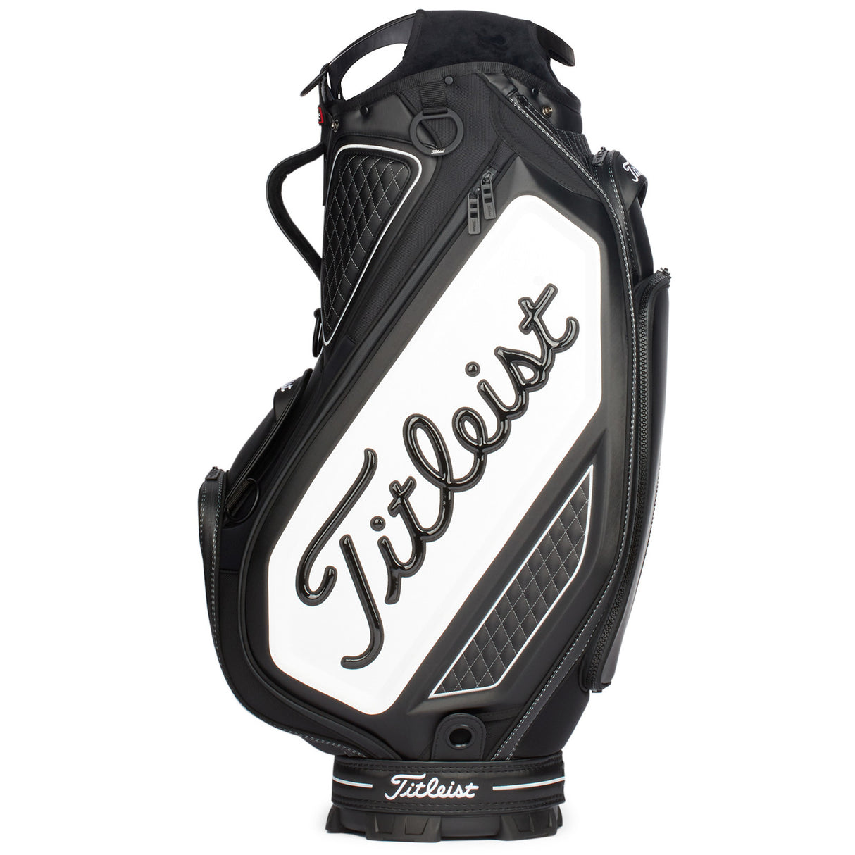 Titleist 2026 Tour Staff Cartbag, Schwarz / Weiß - Golflaedchen.de