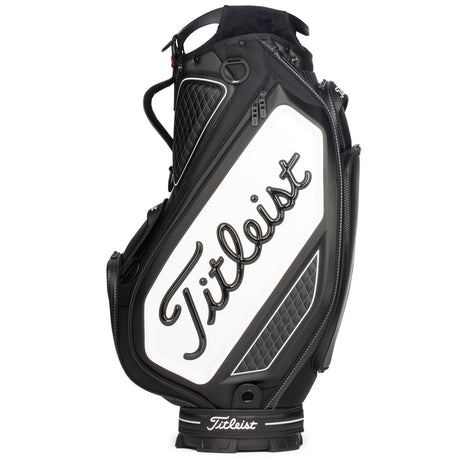 Titleist 2026 Tour Staff Cartbag, Schwarz / Weiß - Golflaedchen.de