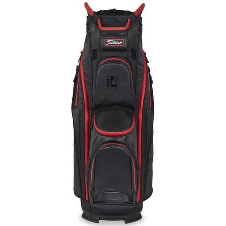 Titleist 2026 Cart 14 StaDry Waterproof Cartbag, Schwarz / Rot - Golflaedchen.de