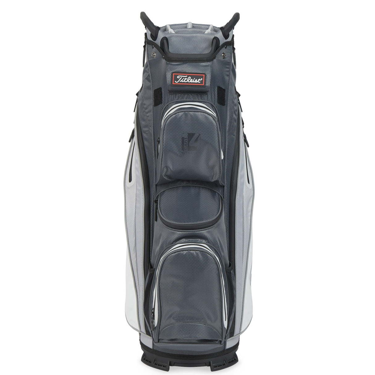 Titleist 2026 Cart 14 StaDry Waterproof Cartbag, Dunkelgrau / Grau / Weiß - Golflaedchen.de