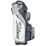Titleist 2026 Cart 14 StaDry Waterproof Cartbag, Dunkelgrau / Grau / Weiß - Golflaedchen.de