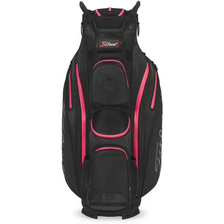 Titleist 2026 Cart 14 StaDry Waterproof Damen Cartbag, Black / Candy / Pink - Golflaedchen.de