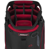Titleist 2026 Hybrid 14 StaDry Waterproof Standbag, Schwarz / Rot - Golflaedchen.de