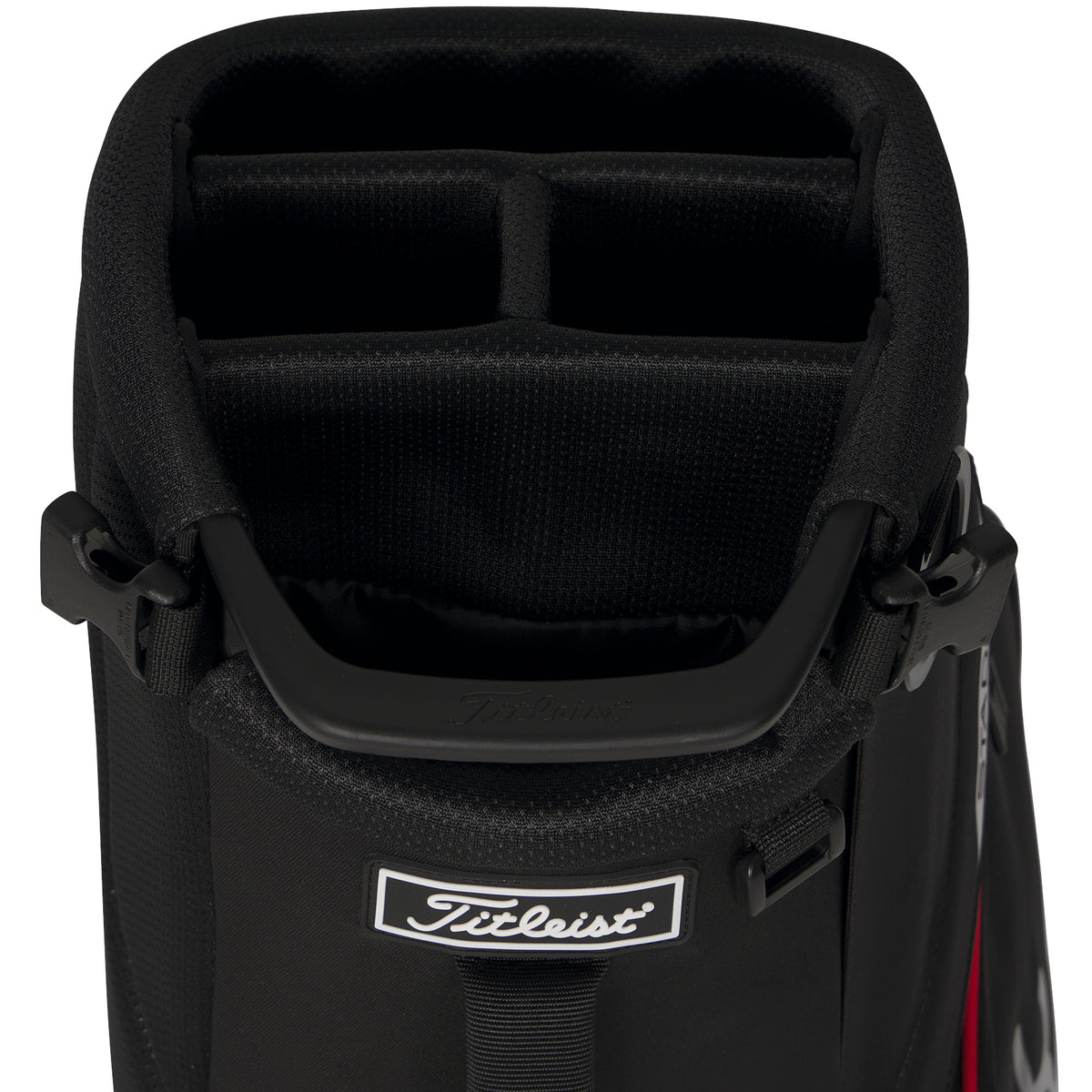 Titleist Players S4 StaDry Waterproof Standbag, Schwarz / Rot - Golflaedchen.de