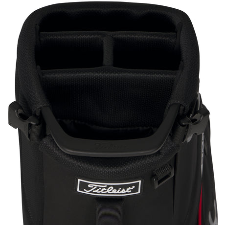 Titleist Players S4 StaDry Waterproof Standbag, Schwarz / Rot - Golflaedchen.de