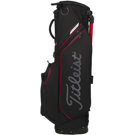 Titleist Players S4 StaDry Waterproof Standbag, Schwarz / Rot - Golflaedchen.de