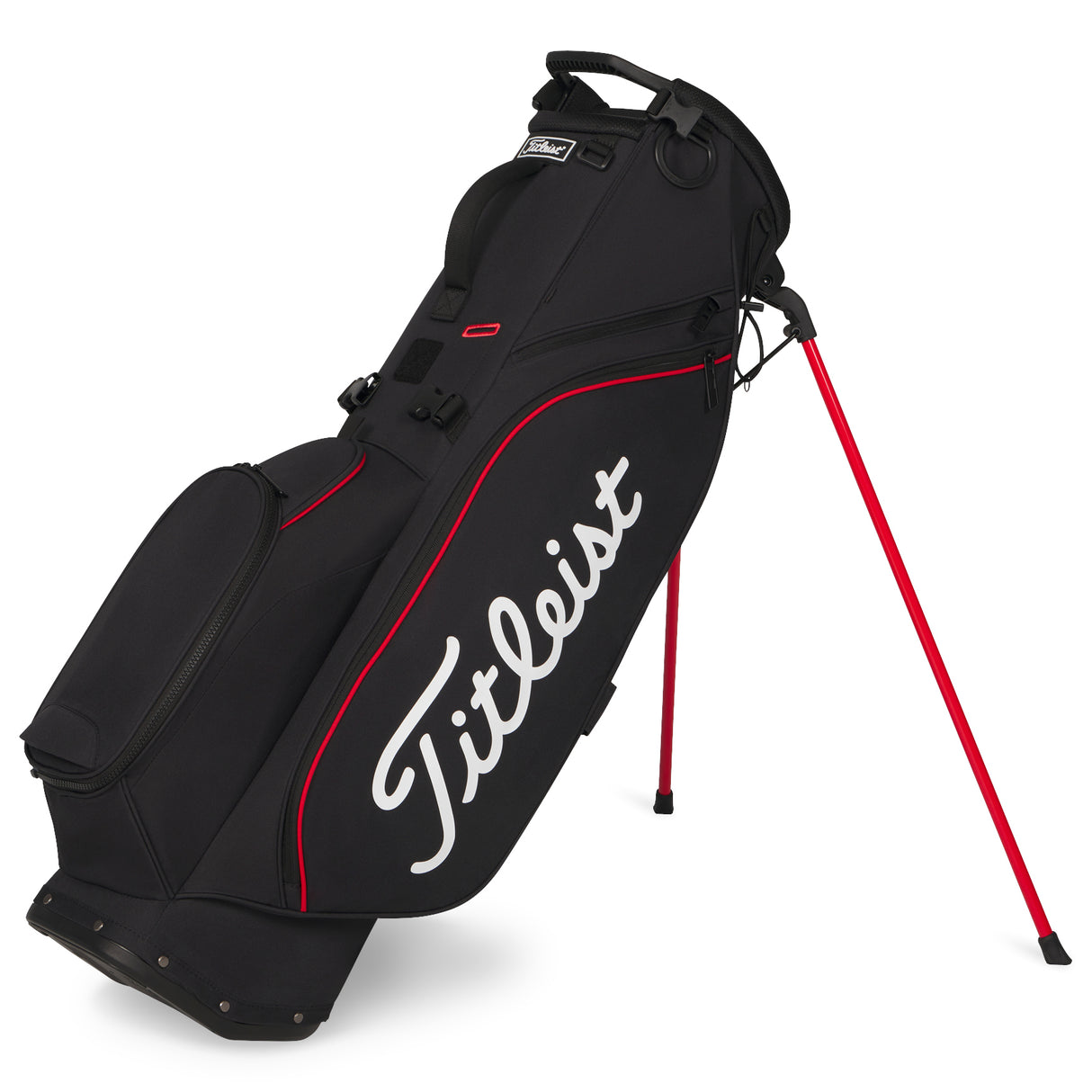 Titleist Players S4 Standbag, Schwarz / Rot - Golflaedchen.de