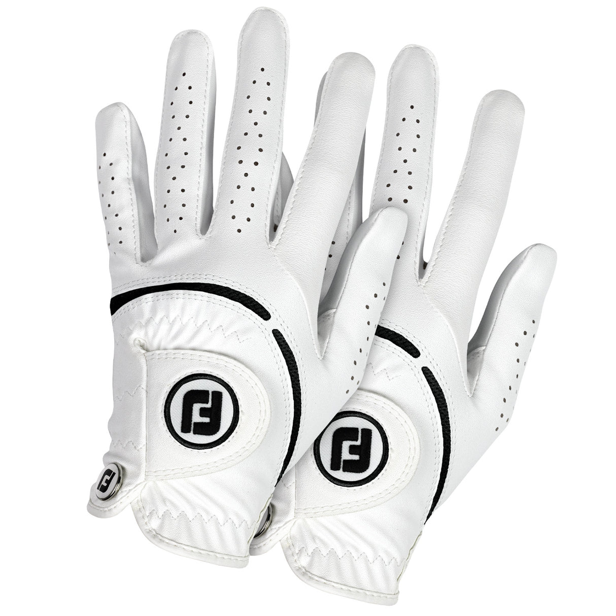 2er Pack FootJoy WeatherSof Golfhandschuh, Damen - Links getragen - Golflaedchen.de