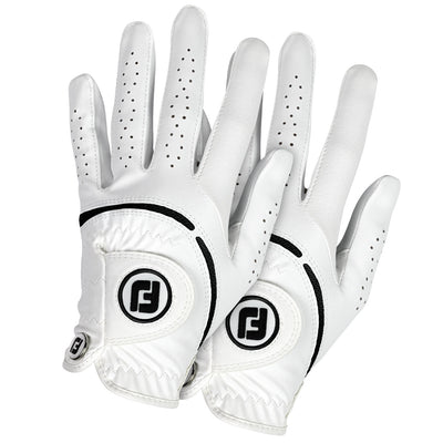 Dames golfhandschoenen, links gedragen