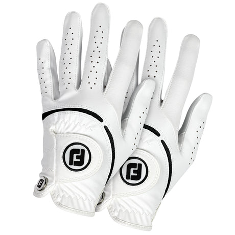 2er Pack FootJoy WeatherSof Golfhandschuh, Damen - Links getragen - Golflaedchen.de