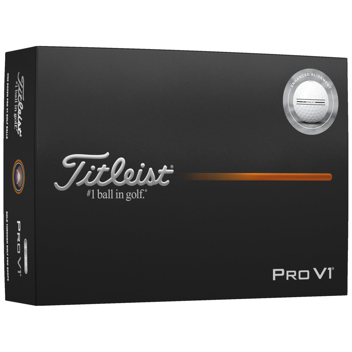 Titleist Pro V1 Alignment Golfbälle 2026, 12 Stück - Golflaedchen.de