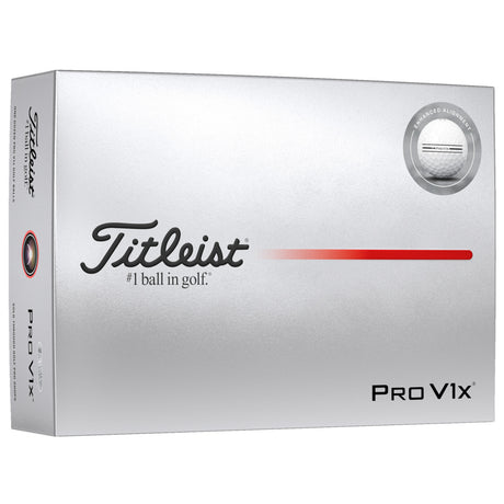 Titleist Pro V1x Alignment Golfbälle 2026, 12 Stück - Golflaedchen.de