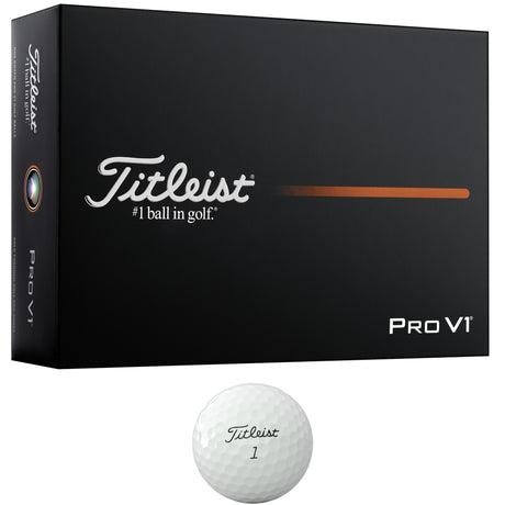 Titleist Pro V1 Golfbälle 2026, Alle Nummern , Weiß, 12 Stück - Golflaedchen.de