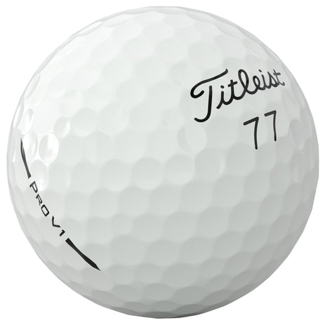 Titleist Pro V1 Golfbälle 2026, Alle Nummern , Weiß, 12 Stück - Golflaedchen.de