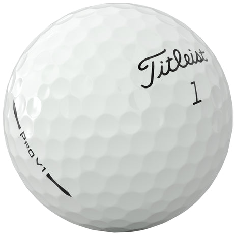 Titleist Pro V1 Golfbälle 2026, Alle Nummern , Weiß, 12 Stück - Golflaedchen.de