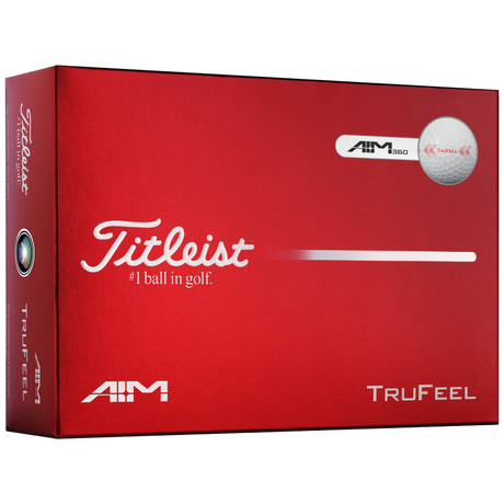 Titleist 2026 TruFeel AIM 360° Golfbälle, Weiß, 12 Stück - Golflaedchen.de