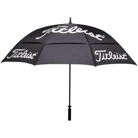 Titleist Tour Double Canopy Golf Regenschirm, Schwarz / Weiß - Golflaedchen.de