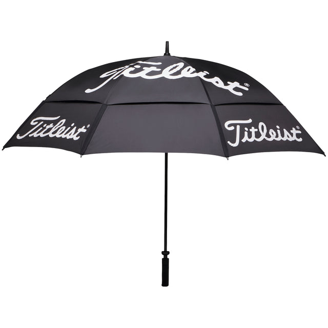 Titleist Tour Double Canopy Golf Regenschirm, Schwarz / Weiß - Golflaedchen.de