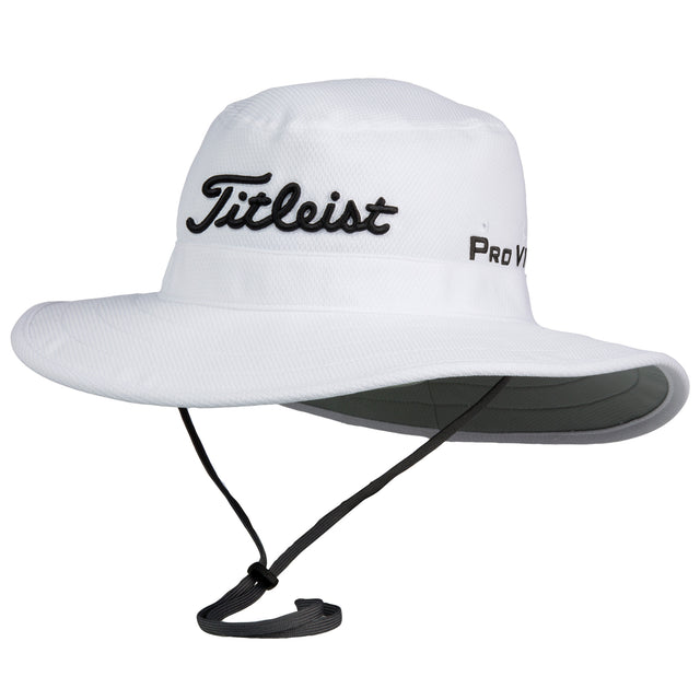 Titleist Tour Aussie Golf Sonnenhut, Weiß / Schwarz - Golflaedchen.de