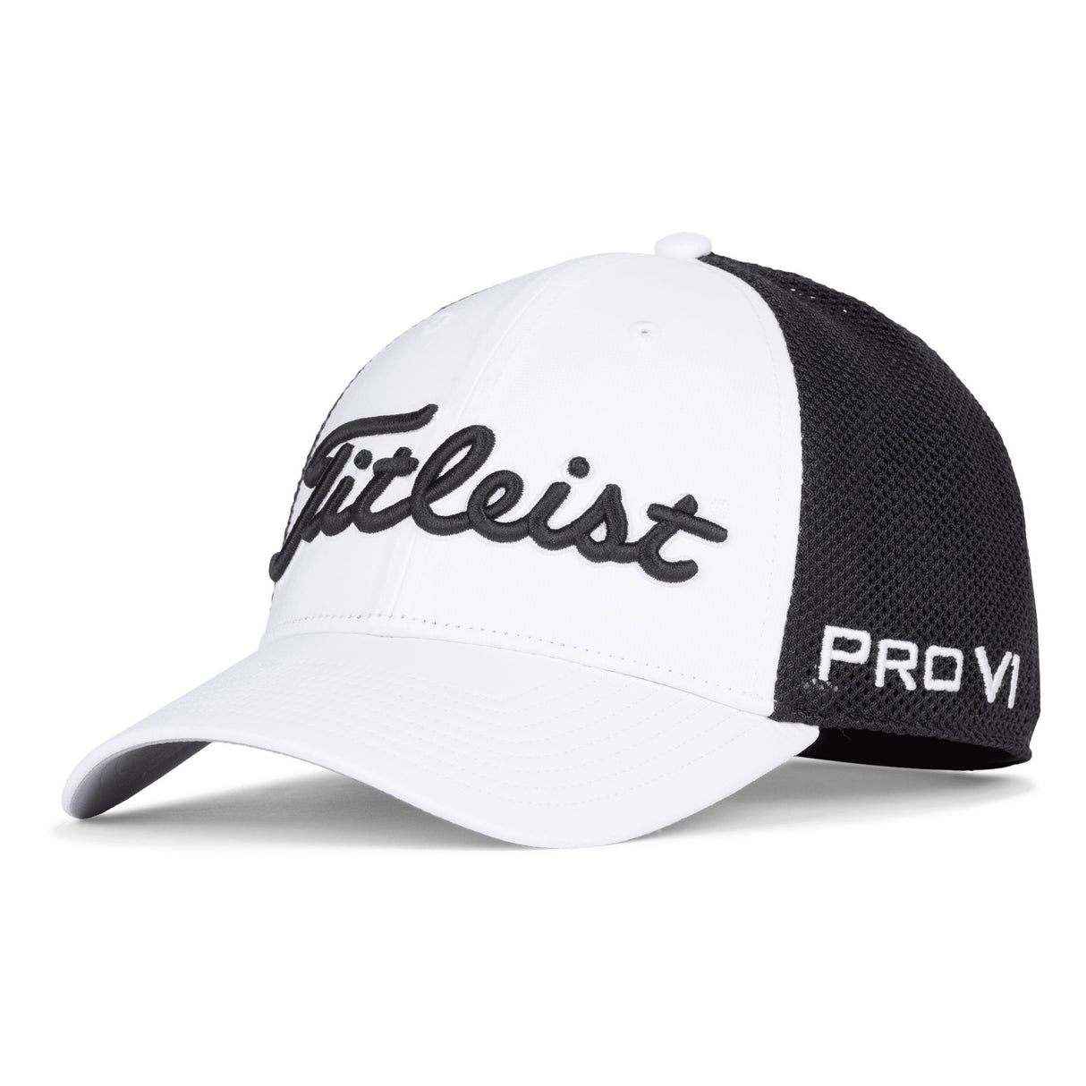 Titleist Tour Performance Mesh Herren Cap, Weiß / Schwarz - Golflaedchen.de